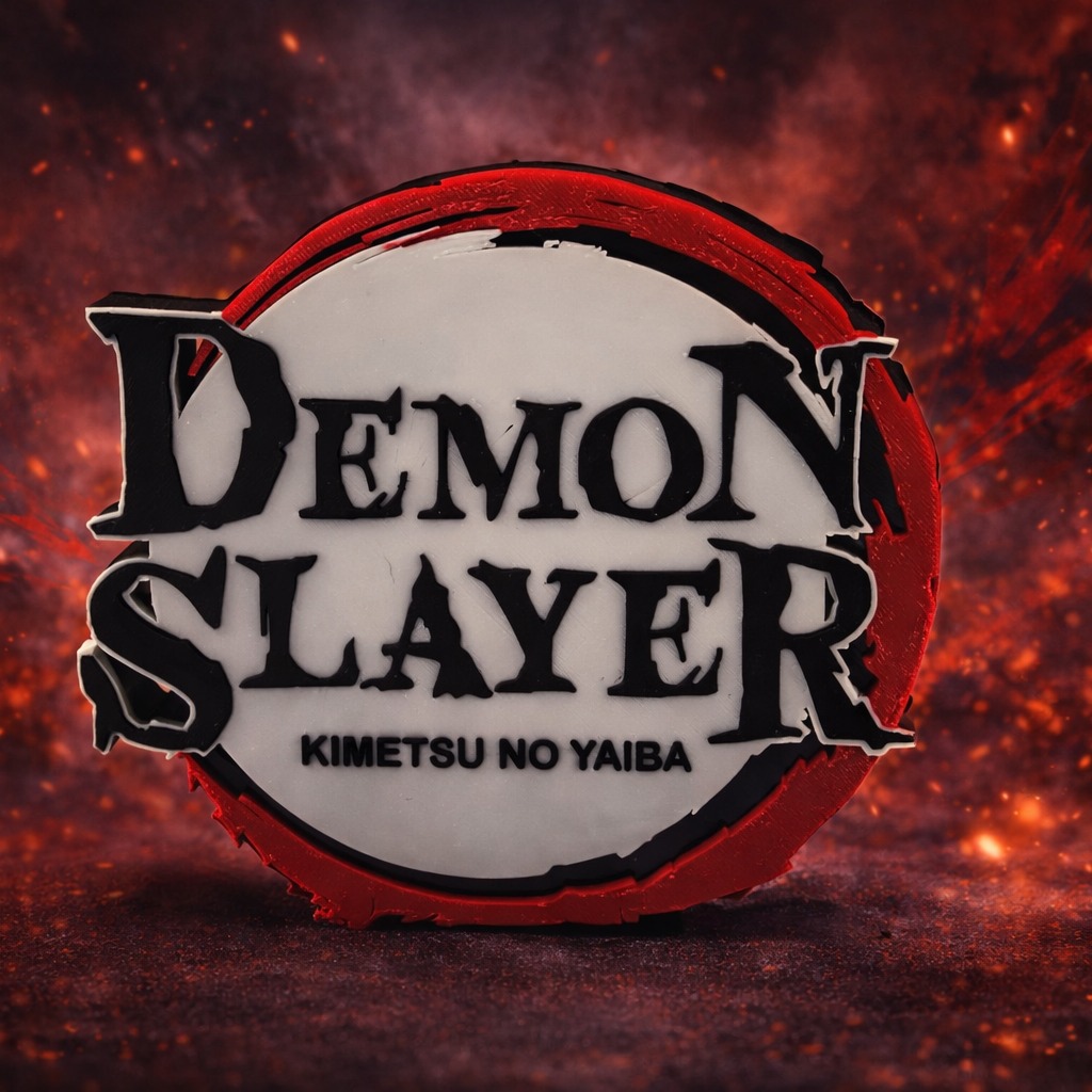 Placa de mesa Logo Demon Slayer