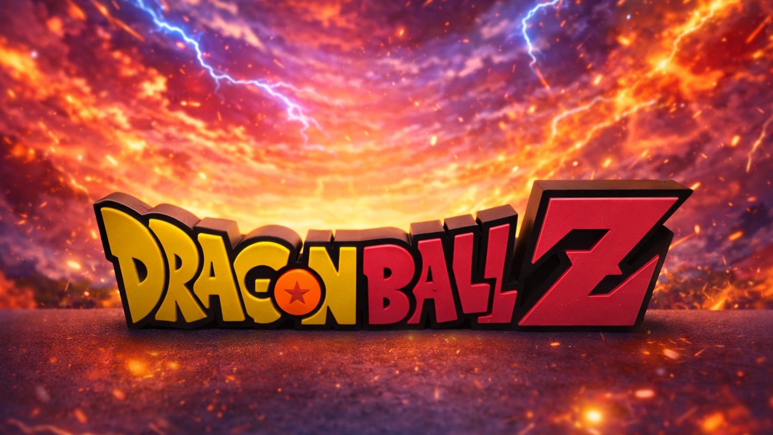 Placa de mesa logo Dragon Ball Z