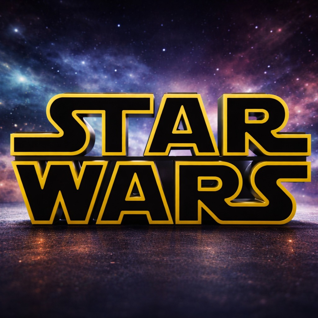 Placa de mesa logo Star Wars