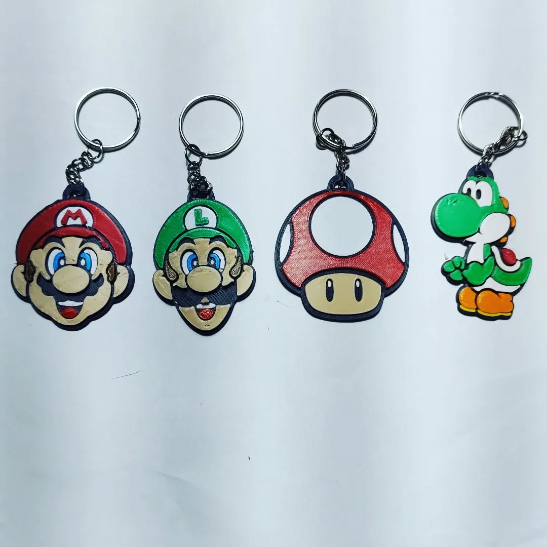 Chaveiros turma do Mario