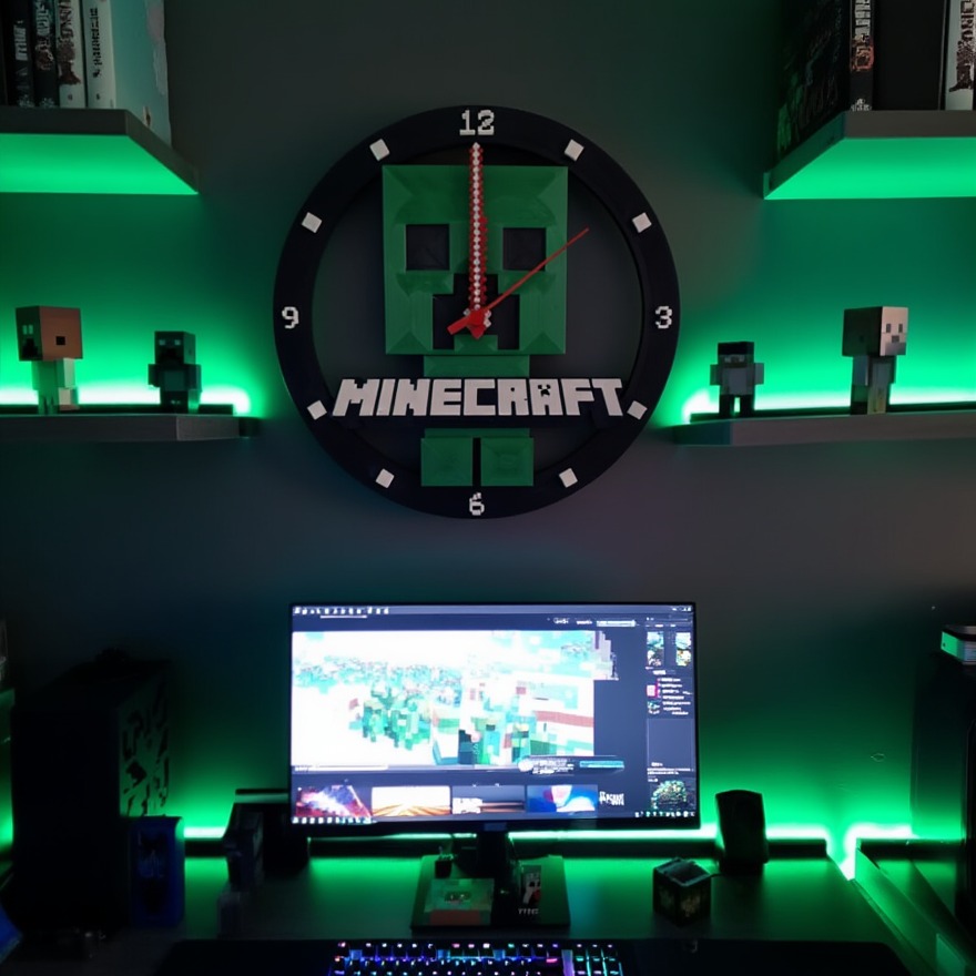 Relógio Minecraft