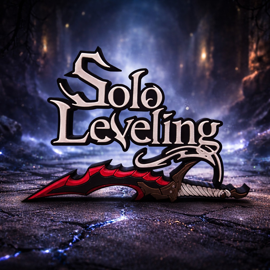 Placa de mesa logo Solo Leveling