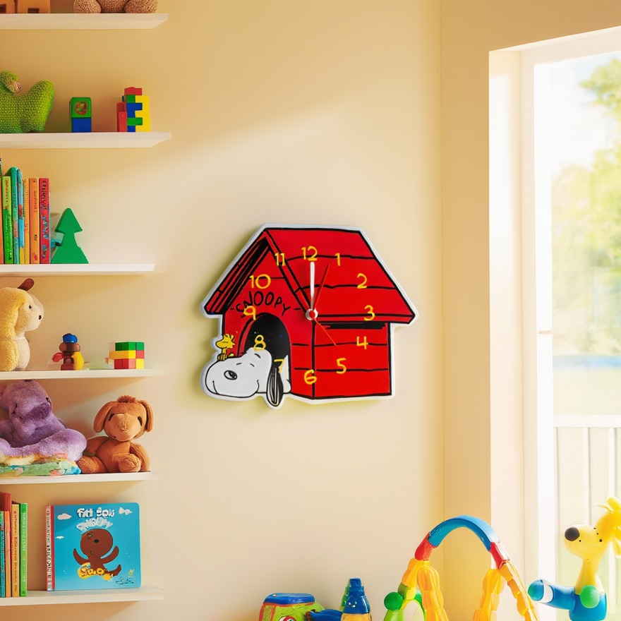 Relogio Snoopy na casinha