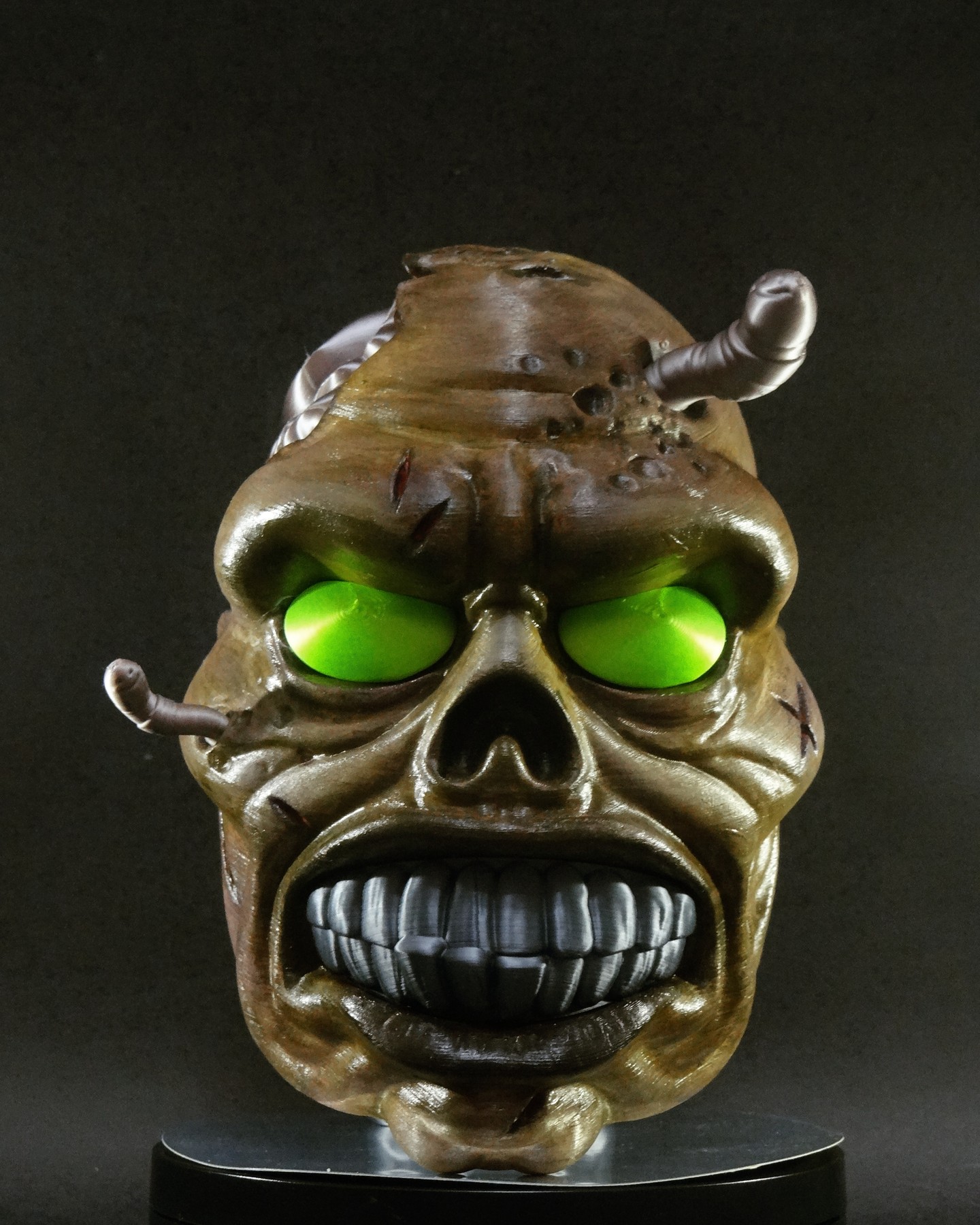 Headphone holder zombie head