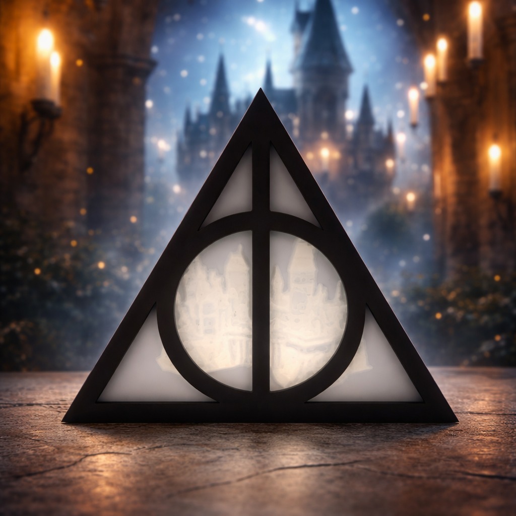 Luminária Harry Potter Reliquias da Morte